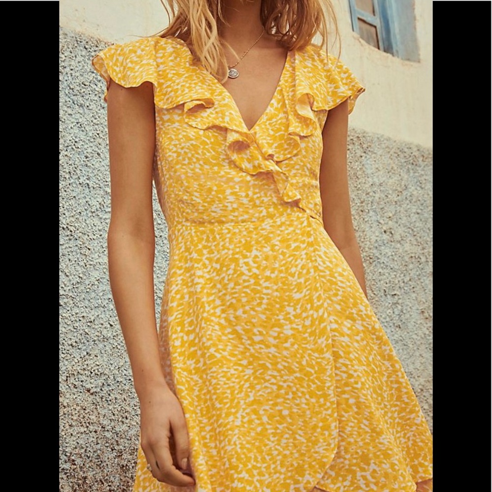 French quarter wrap mini dress